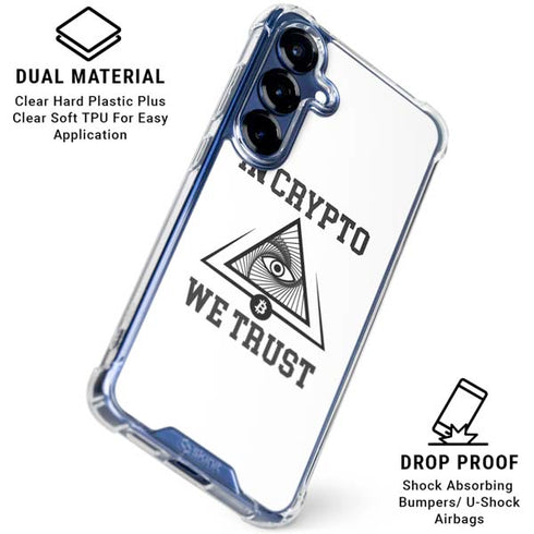 In Crypto We Trust Galaxy S25 Clear Case